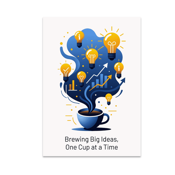 Brewing Big Ideas One Cup at a Time - Visionary Entrepreneur - 11 oz Ceramic Coffee Mug