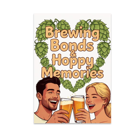 Brewing Bonds and Hoppy Memories - Homebrew Enthusiast - 13x19 Poster Print