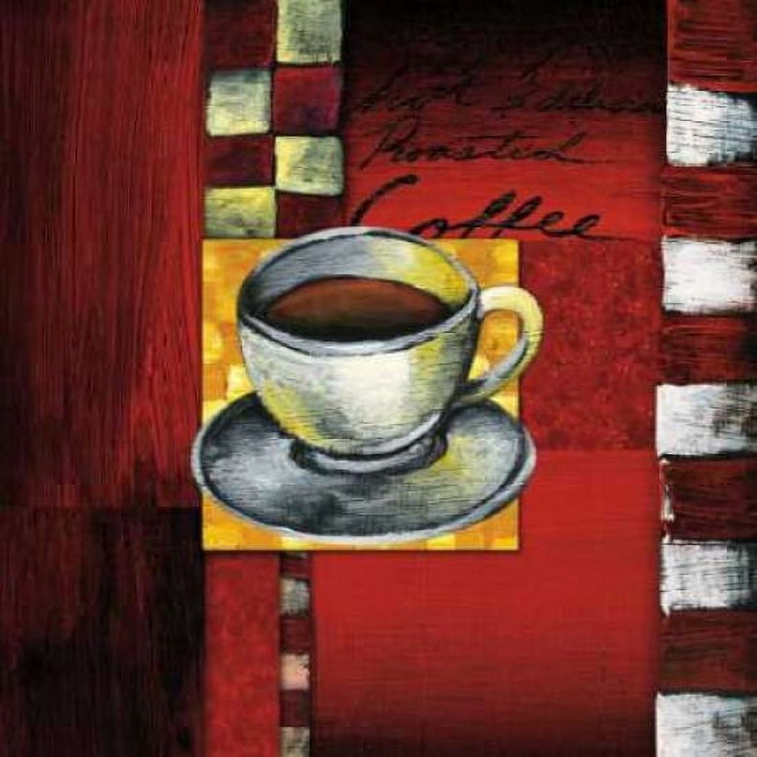 Brewing Coffee Canvas Art - Stacey Novak (24 x 24)
