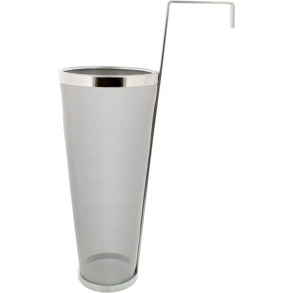 Brewing Hopper Spider Strainer, ProMaker Stainless Steel 1 Gallon 300 Micron Mesh Cartridge Hop Spider Beer Hops Filter Homebrew Hops Beer Tea Kettle Brew Filter (5.3 X 16 Inch)