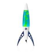 Brewish Liquid Motion Lamp, 17-Inch R39 E17 Bulb Magma Lamp with Blue Green Wax, Space-Inspired Rocket Lamp