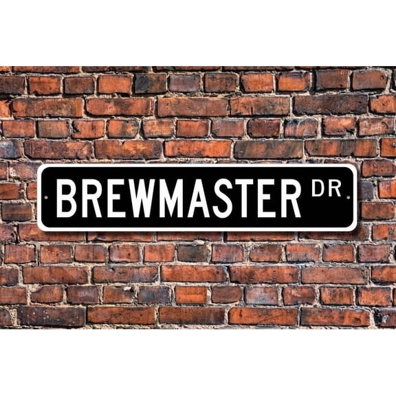 Brewmaster Brewmaster Gift Brewmaster sign Brewmaster decor Gift for Brewmaster Metal Aluminum Sign - Size: 16 x 4 Inches