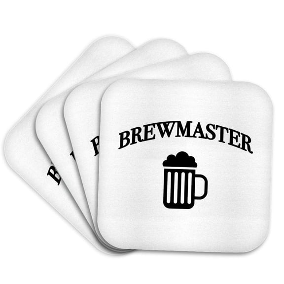 3drose, Brewmaster, Set of 4 Coasters - Soft