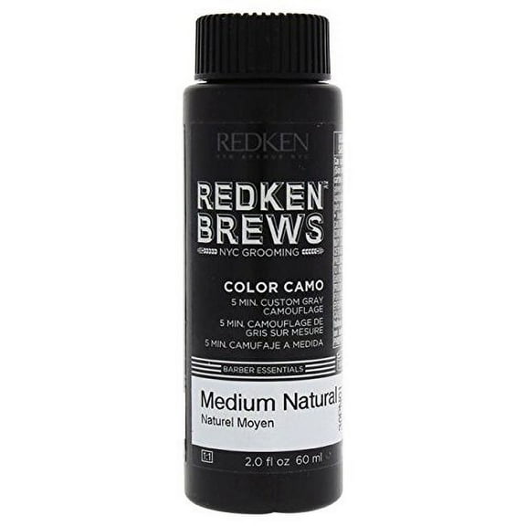 Brews Color Camo - Medium Natural by Redken for Men - 2 oz Hair Color