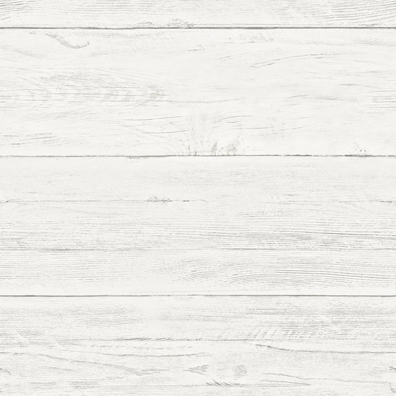 Brewster Adair White Shiplap Unpasted Non Woven Wallpaper, 20.5-in by 33-ft, 56.4 sq. ft.