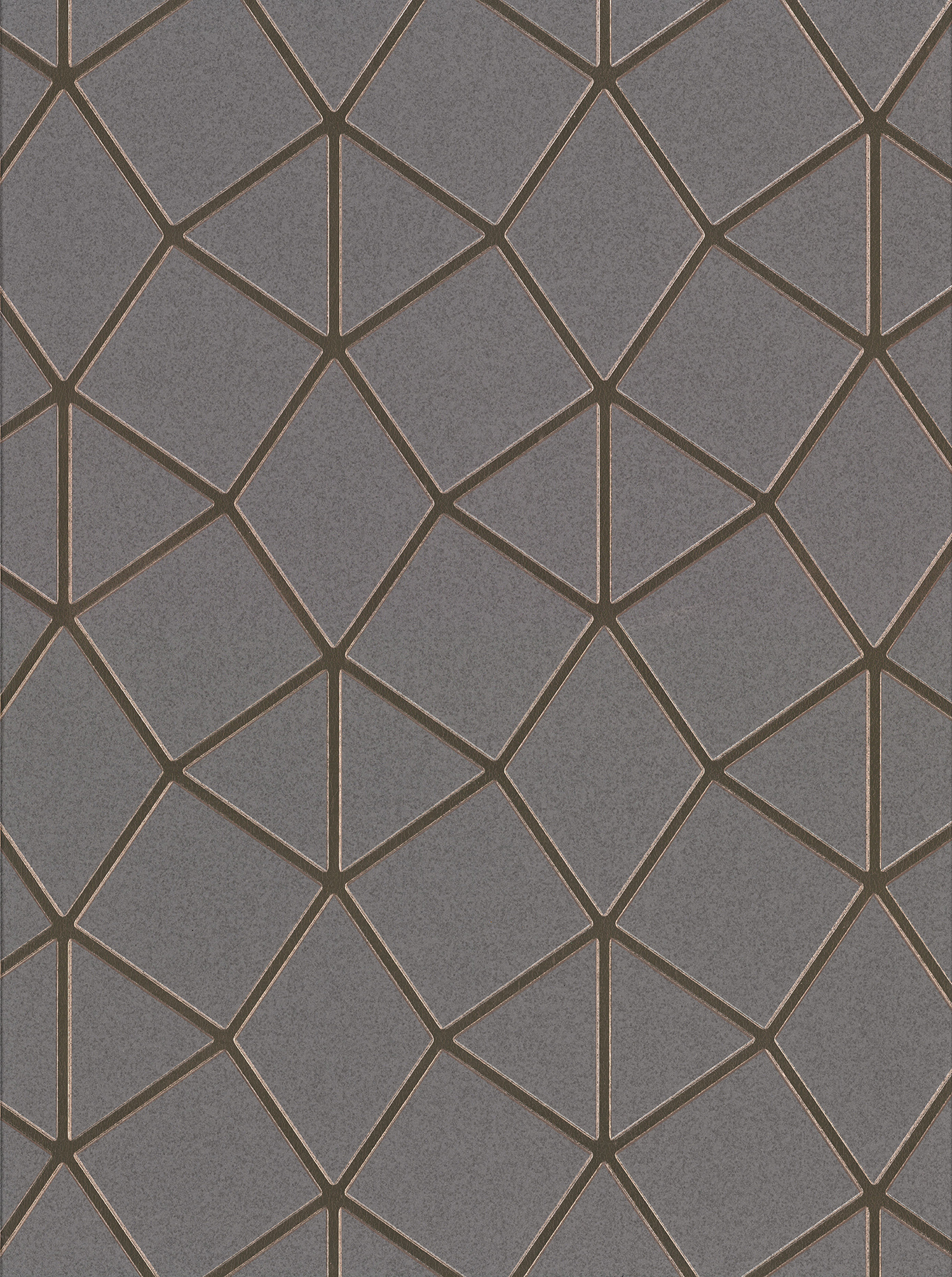 Brewster Albion Taupe Geometric Wallpaper