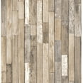 thumbnail image 1 of Brewster Barn Board Brown Thin Plank Unpasted Non Woven Wallpaper, 20.5-in by 33-ft, 56.4 sq. ft., 1 of 6