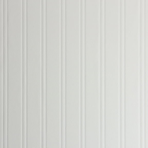 Brewster Beadboard Brown Wood Panel Paintable Prepasted Expanded Vinyl Wallpaper, 20.5-in by 33-ft, 56.4 sq. ft.