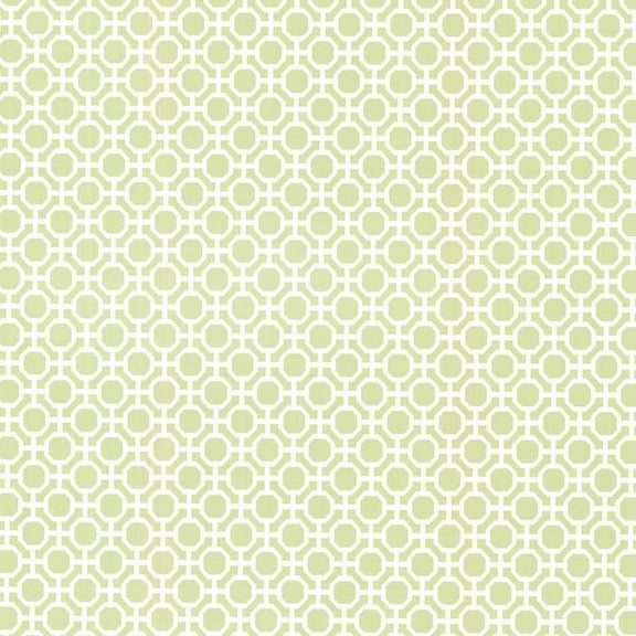 Brewster Beatrix Celery Modern Geometric Wallpaper