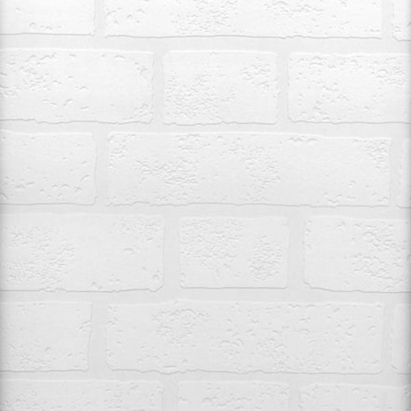Brewster Belden Paintable Paintable Prepasted Expanded Vinyl Wallpaper, 20.5-in by 33-ft, 56.4 sq. ft.
