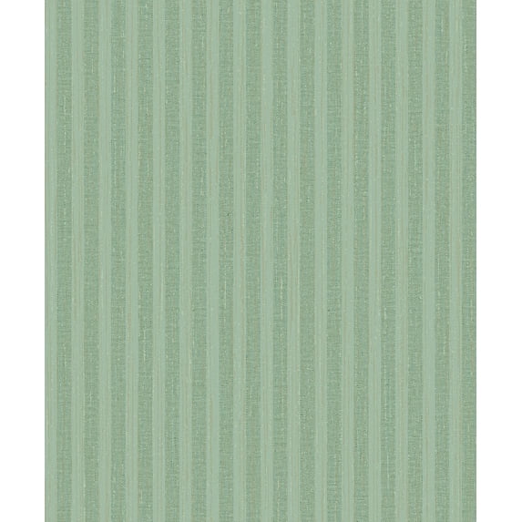 Brewster Brodie Green Stripe Wallpaper, 21-in by 33-ft, 57.8 sq. ft