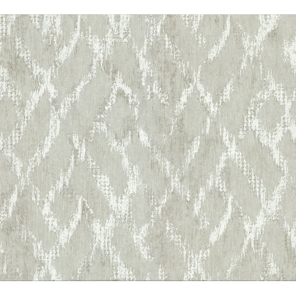 Brewster Bunter Light Grey Distressed Geometric Wallpaper, 21-in by 33-ft, 57.8 sq. ft