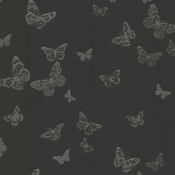 Brewster Black, Nonwoven Wallpaper 56.4 sq ft