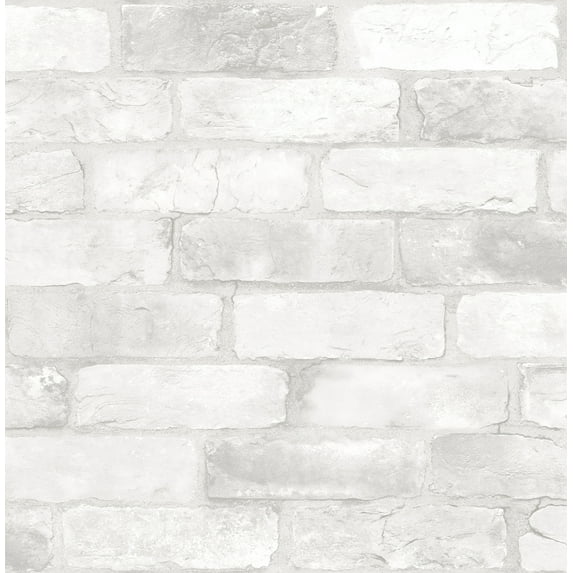 Brewster Cody Light Grey Reclaimed Bricks Wallpaper