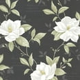 thumbnail image 1 of Brewster Cressida Black Magnolia Trail Unpasted Non Woven Wallpaper, 20.5-in by 33-ft, 56.4 sq. ft., 1 of 4