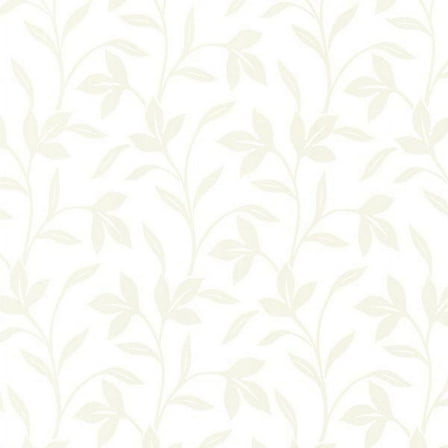 Brewster Cynthia Champagne Tonal Leaf Trail Prepasted Nonwoven Wallpaper, 20.5-in by 33-ft, 56.4 sq. ft.