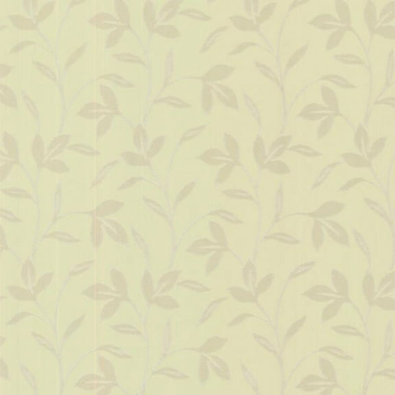 Brewster Cynthia Light Green Tonal Leaf Trail Wallpaper, 20.5-in by 33-ft, 56.4 sq. ft