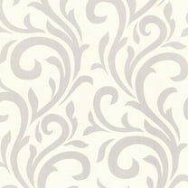 Brewster Damask Sage Hucklebee Wallpaper, 20.5-in by 33-ft, 56.4 sq. ft