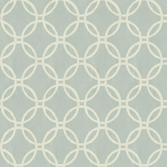 Brewster Eaton Blue Geometric Wallpaper