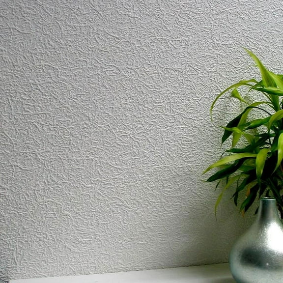 Brewster Fibrous Paintable Textured Vinyl Wallpaper, 20.9-in by 33-ft, 57.5 sq. ft