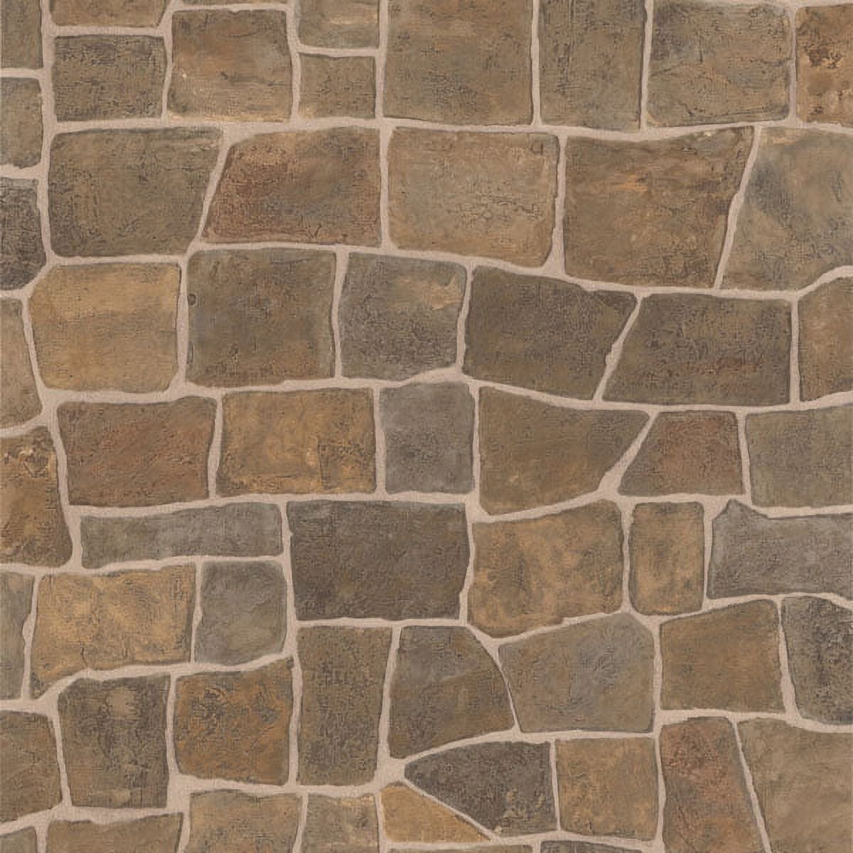 Taupe Stone Textured Vinyl Wallpaper Roll