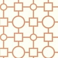 thumbnail image 1 of Brewster Geometric Burnt Sienna Geovine Wallpaper, 1 of 5