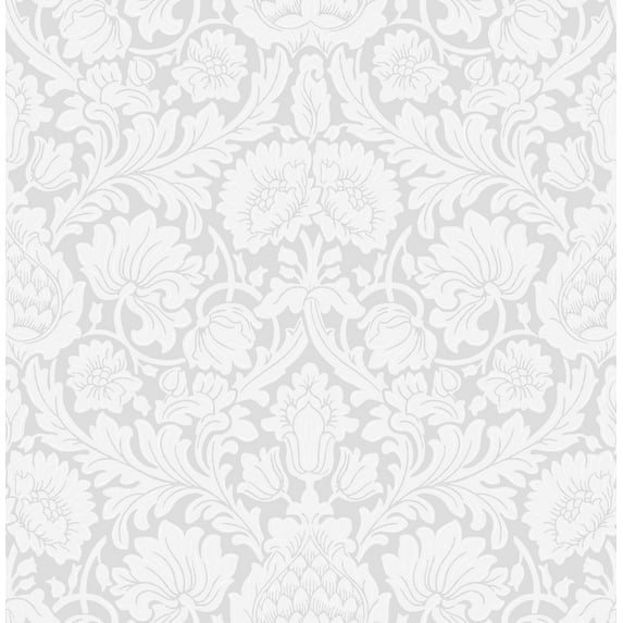 Brewster Home Fashions Brewster Bamburg Grey Floral Wallpaper