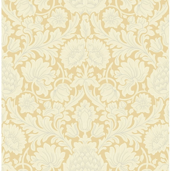 Brewster Home Fashions Brewster Bamburg Mustard Floral Wallpaper