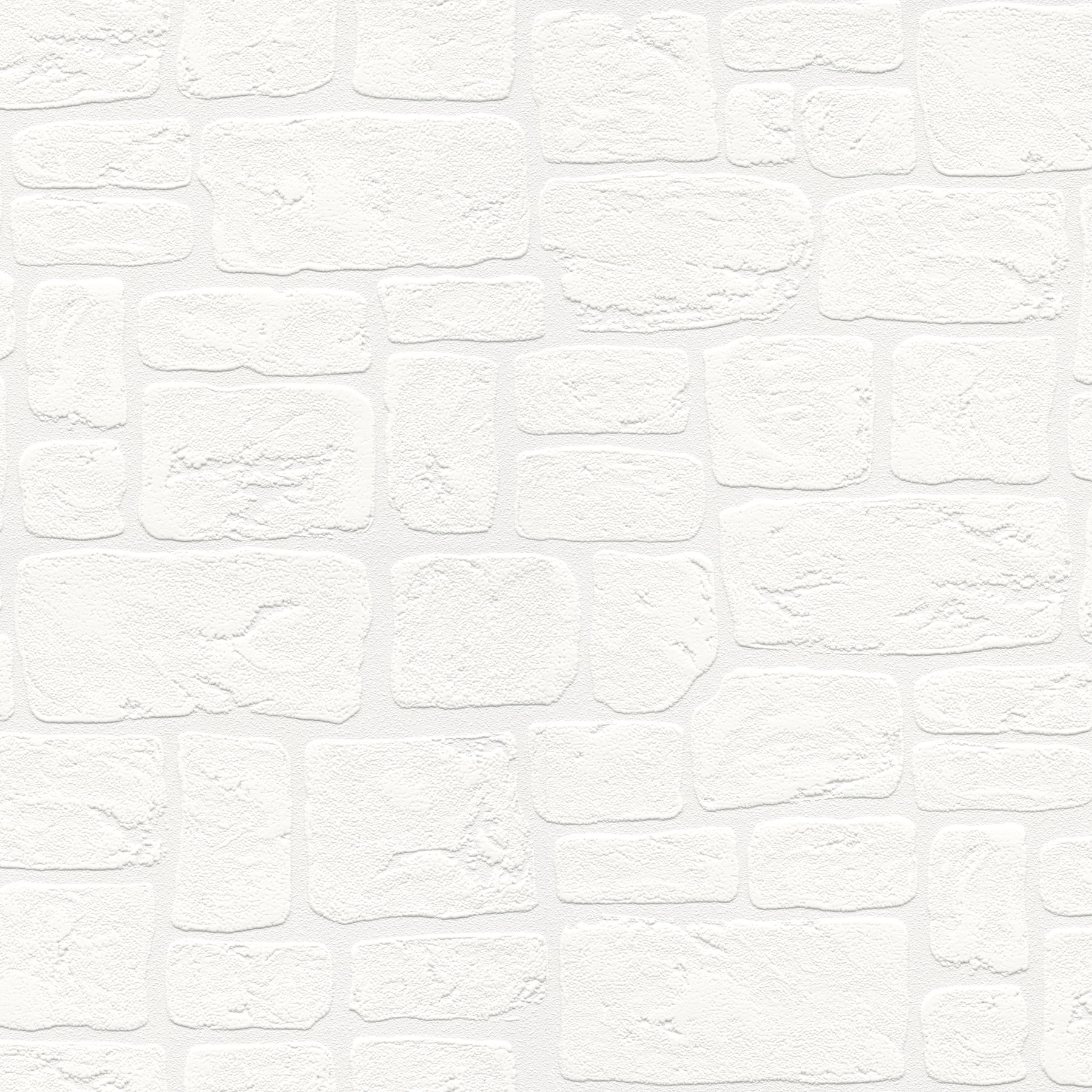 Brewster Home Fashions Gaffrey White Stone Paintable Wallpaper