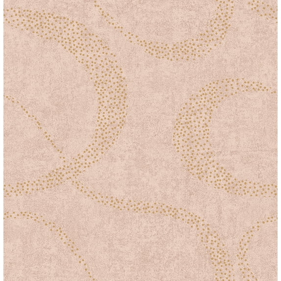 Brewster Home Fashions Swirl Pink Scroll Geometric Wallpaper