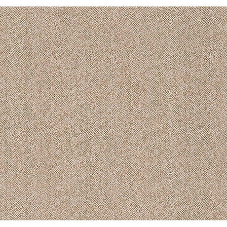 Brewster Hound Taupe Herringbone Wallpaper, 20.5-in by 33-ft, 56.4 sq. ft