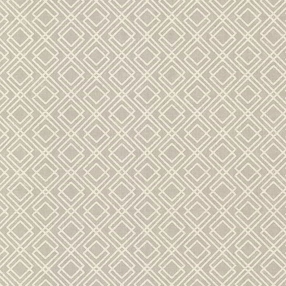 Brewster Lattice Grey Milly Wallpaper