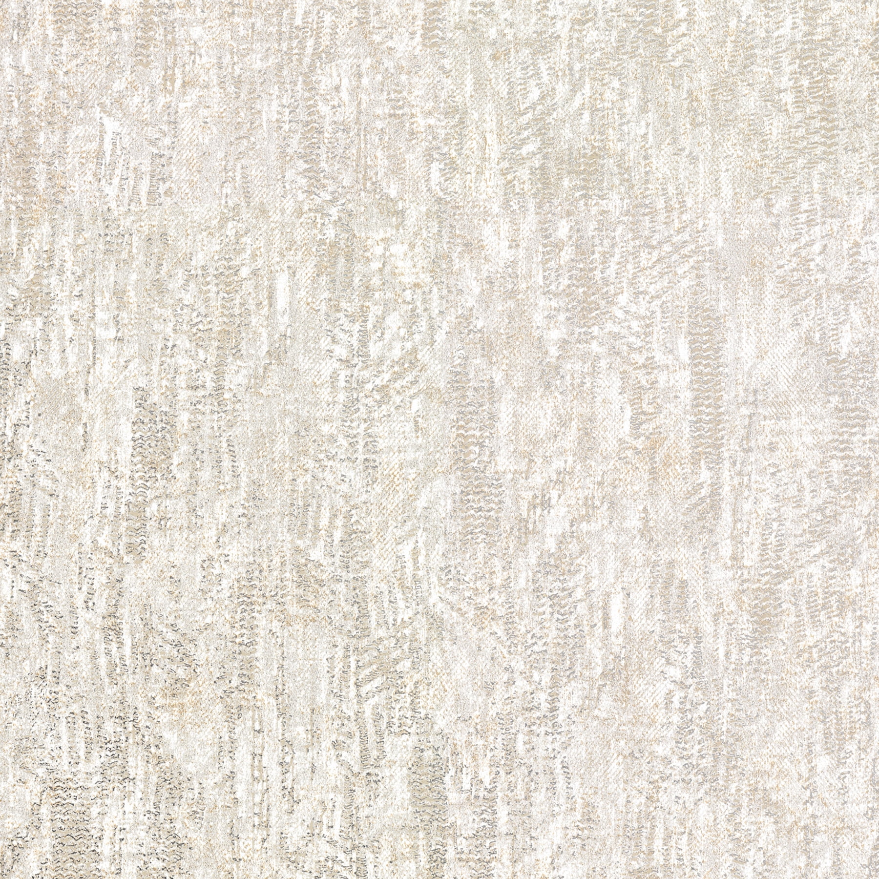 Luster White and Gold Distressed Non-Woven Wallpaper
