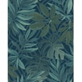 thumbnail image 1 of Brewster Nocturnum Dark Blue Leaves Wallpaper, 1 of 4