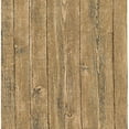 thumbnail image 1 of Brewster Orchard Taupe Wood Panel Wallpaper, 20.5-in by 33-ft, 56.4 sq. ft, 1 of 4