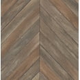 thumbnail image 1 of Brewster Parisian Chestnut Chevron Wood Wallpaper, 1 of 4
