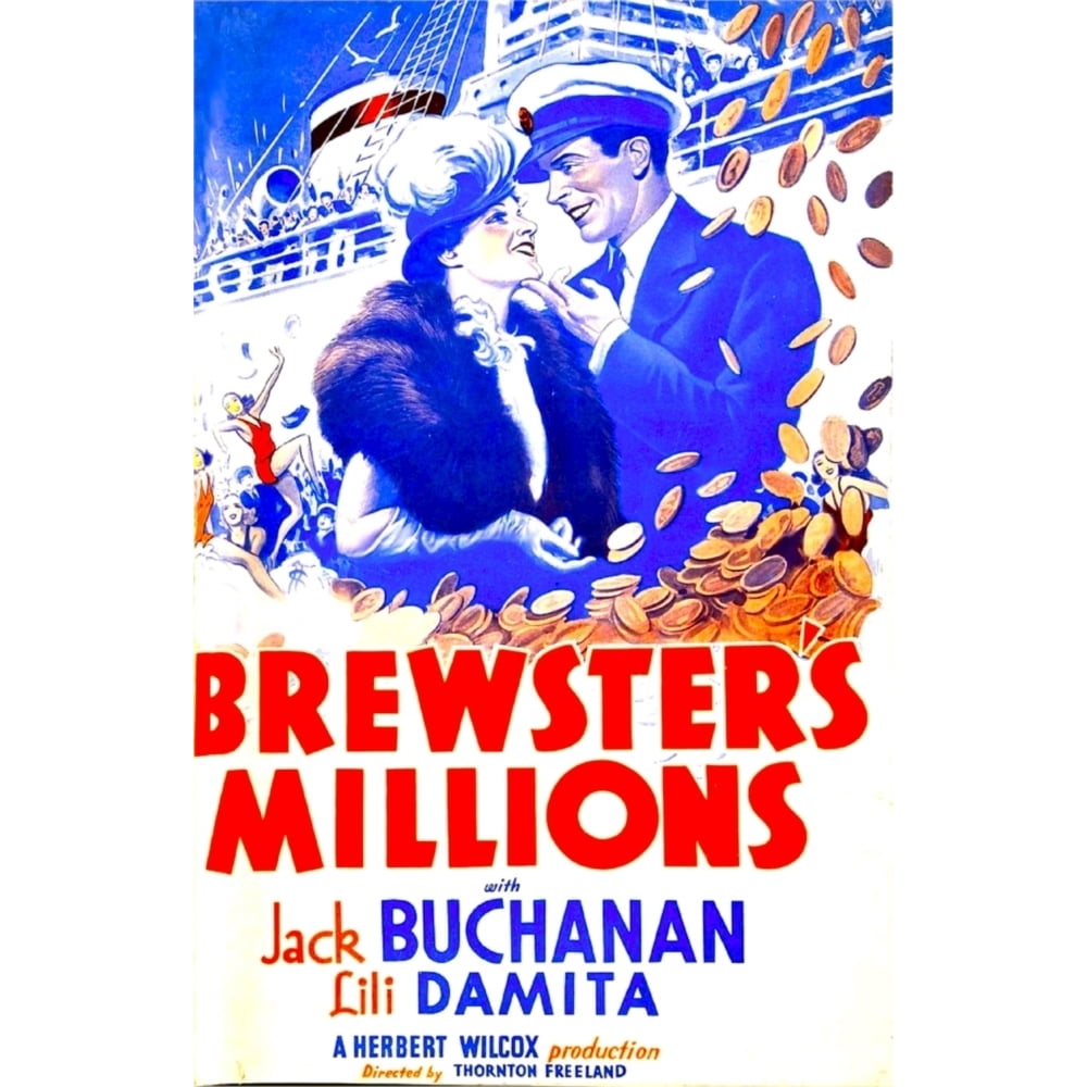Brewster'S Millions Us Poster Art From Left Lili Damita Jack
