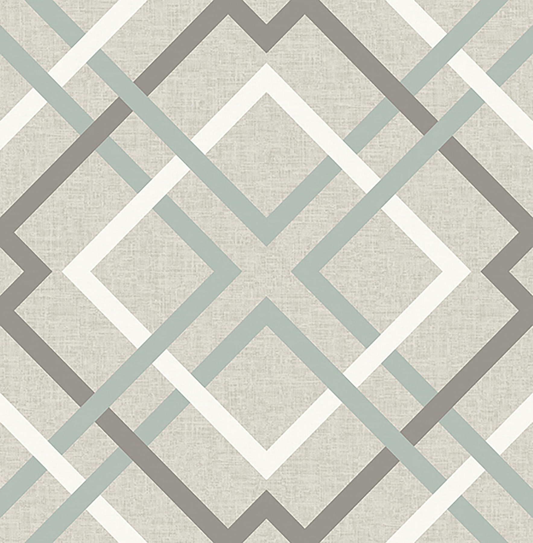 Brewster Saltire Taupe Geometric Unpasted Nonwoven Wallpaper, 20.5-in by 33-ft, 56.4 sq. ft.