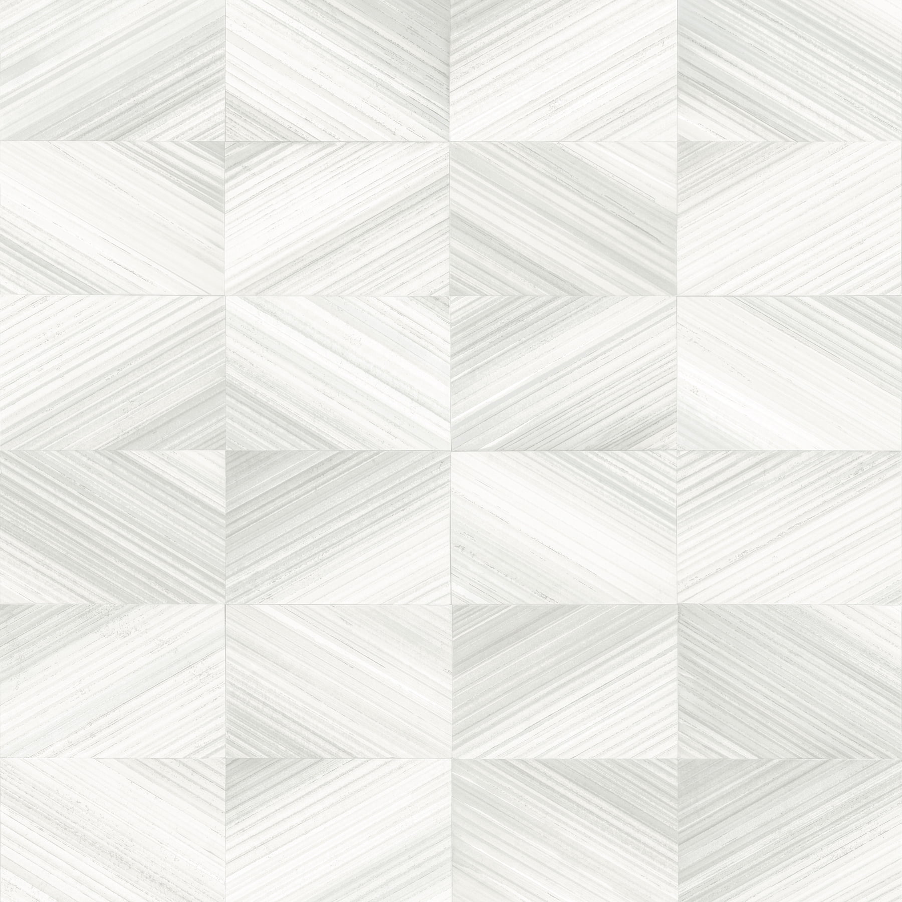Brewster Stratum Light Grey Geometric Faux Wood Wallpaper