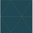 thumbnail image 1 of Brewster Twilight Teal Modern Geometric Wallpaper, 1 of 4