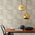 thumbnail image 1 of Brewster Vela Ivory Distressed Geometric Unpasted Non Woven Wallpaper, 21-in by 33-ft, 57.8 sq. ft., 1 of 3