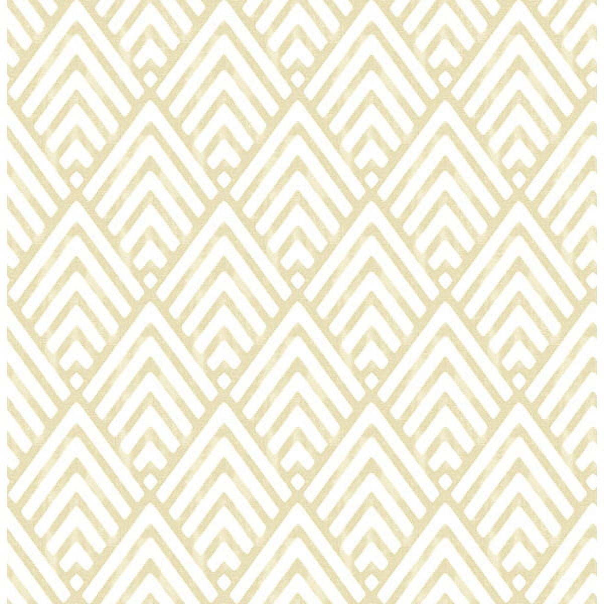 Brewster Vertex Gold Diamond Geometric Wallpaper, 20.5-in by 33-ft, 56.