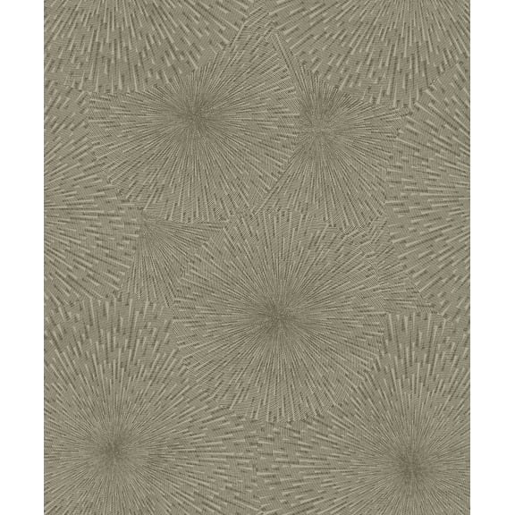 Brewster Zion Coffee Starburst Wallpaper, 21-in by 33-ft, 57.8 sq. ft