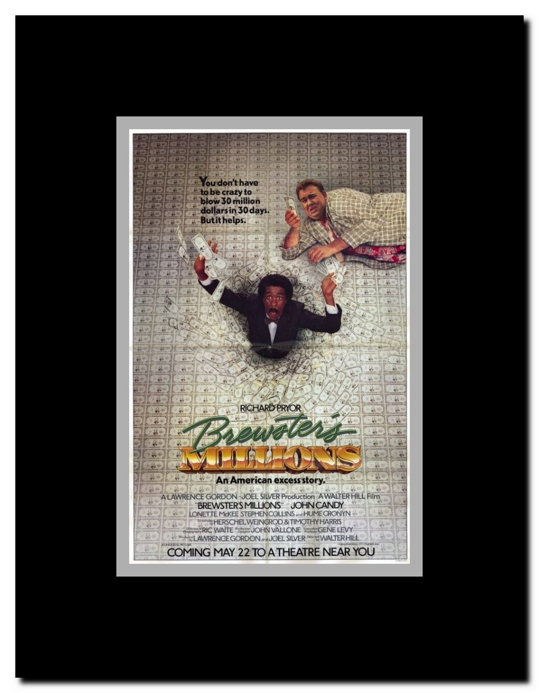 Brewster's Millions Framed Movie Poster
