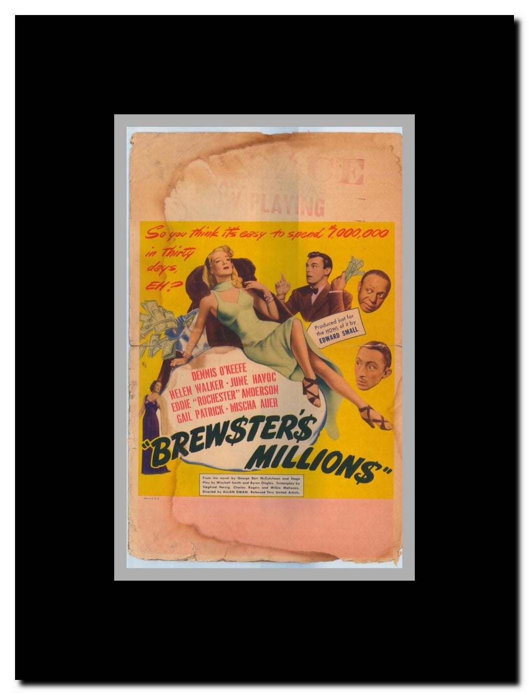 Brewster's Millions Framed Movie Poster