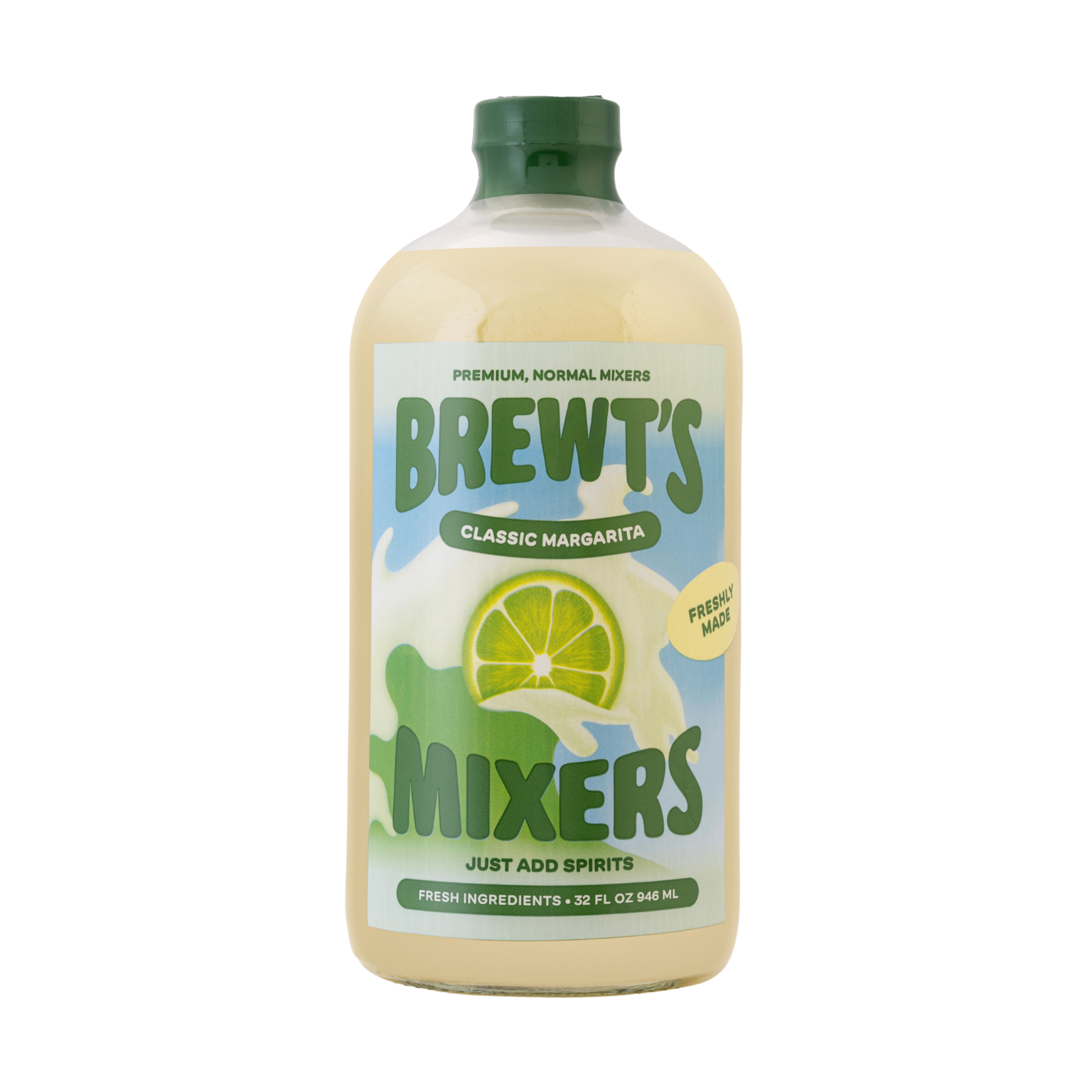 Brewt's Classic Margarita Mix All Natural Bar-Quality - 32 fl oz