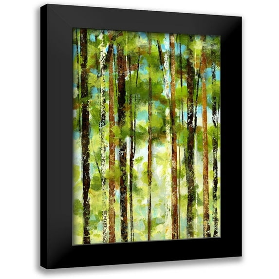 Brey 11x14 Black Modern Framed Museum Art Print Titled - Forest I