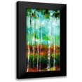 thumbnail image 1 of Brey 11x18 Black Modern Framed Museum Art Print Titled - Treeline II, 1 of 5