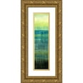 thumbnail image 1 of Brey 11x32 Gold Ornate Wood Framed with Double Matting Museum Art Print Titled - Sea Mist III, 1 of 4