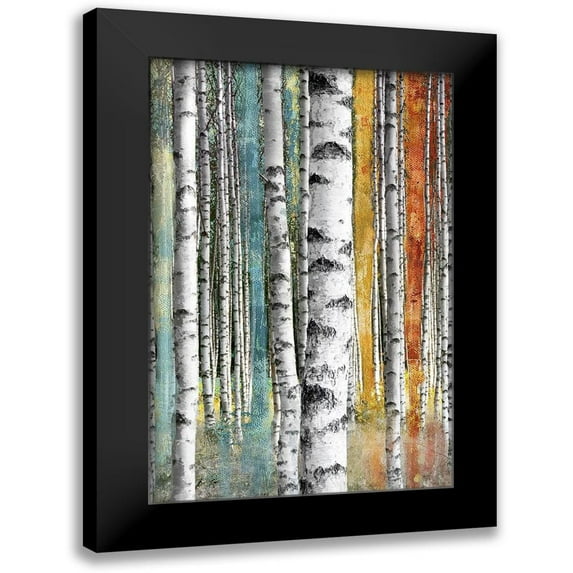 Brey 13x18 Black Modern Framed Museum Art Print Titled - Abstract Birch I